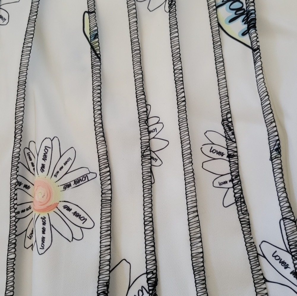 Goodbye Bread Oopsie Daisy Graphic Floral Printed Pleated High Waist Mini Skirt - Picture 10 of 13
